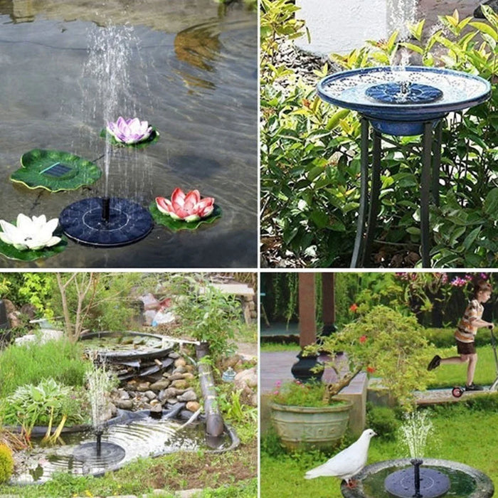 Water Floating Solar Powered Fountain Pump Brushless Bird Bath Fountain Pump Kit - 6