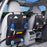 PU Leather Car Seat Back Organizer Backseat Storage Box - Black - 2