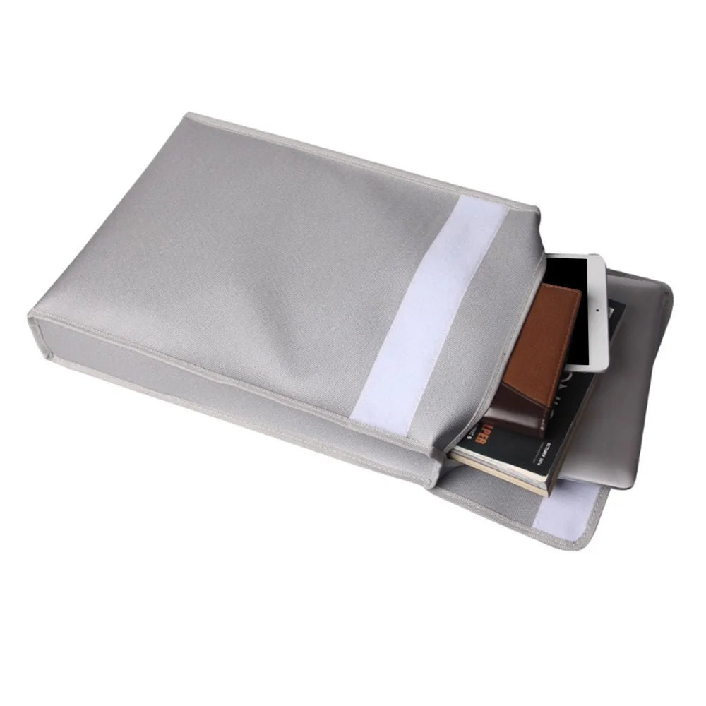 Fireproof Document Bag Document Holder Pouch Home Office Safe Bag Fire & Water Resistant File Folder Safe Storage for Laptop Jewelry Cash Valuables 400 * 300 * 65mm - 7