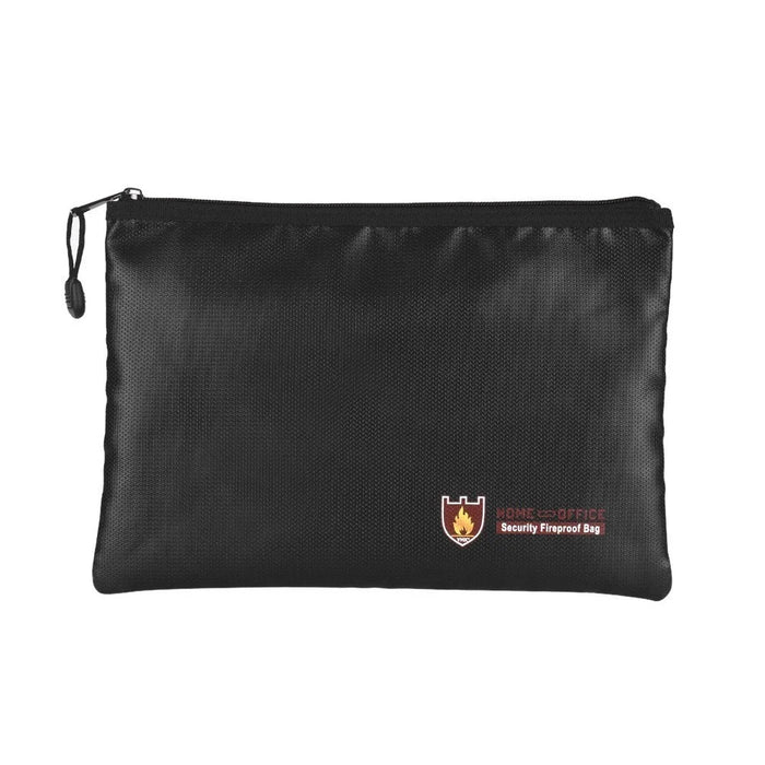 Fireproof Document Bag Waterproof Money Bag Pouch Document Holder Zipper Closure Storage - M - 3