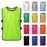 12PCS Adults Soccer Quick Drying Football Vest Practice Sports Vest Breathable Bibs - Fluorescent Green - 3