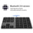 Aluminium 34-Key Wireless Numeric Bluetooth-compatible Keyboard Keypad for Windows/iOS/Android - Black - 5