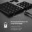 Aluminium 34-Key Wireless Numeric Bluetooth-compatible Keyboard Keypad for Windows/iOS/Android - Black - 7