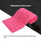 108 Keys USB Silicone Foldable Keyboard  Waterproof Dustproof USB Silent Keys - Pink - 3