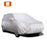 Car Cover Full Sedan Covers with Reflective Strip Sunscreen Protection Dustproof - Silver/Size: M - 1