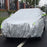Car Cover Full Sedan Covers with Reflective Strip Sunscreen Protection Dustproof - Silver/Size: M - 3