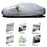 Car Cover Full Sedan Covers with Reflective Strip Sunscreen Protection Dustproof - Silver/Size: M - 7