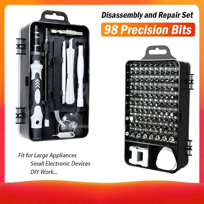 115-in-1 Magnetics Precision Screwdriver Set Fit Computer PC Phone Repair Tool Set Kits - 4