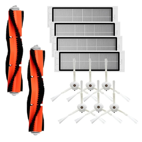 Dust Catcher Accessories Set with 6Pcs Side Brush 4Pcs HEPA Filter 2Pcs Main Brush Suitable for Vacuum Cleaner Xiaomi 1 Xiaomi 1S Roborock S Roborock T Series - 1