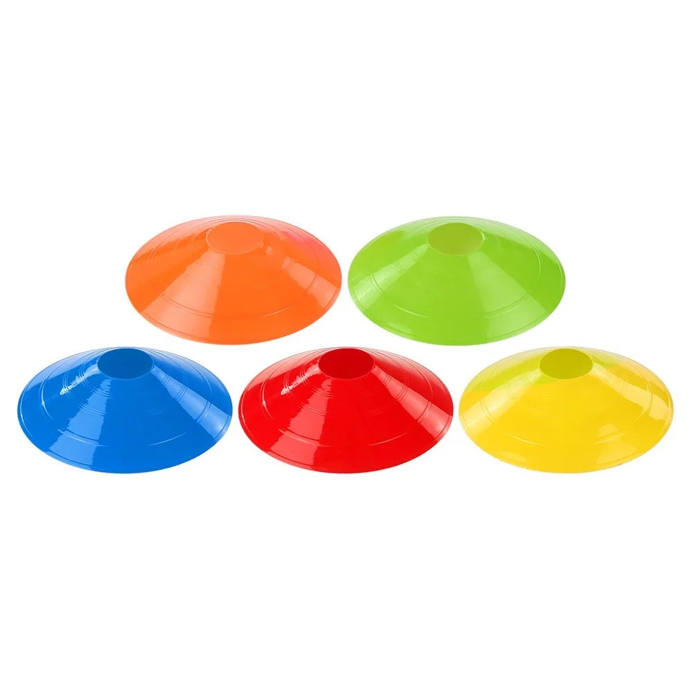 AGILITY 25 Pcs/Set Lightweight Durable Disc Cone Set Multi-Sport Training Space Cones with Plastic Stand Holder for Soccer Football Ball Game - 6