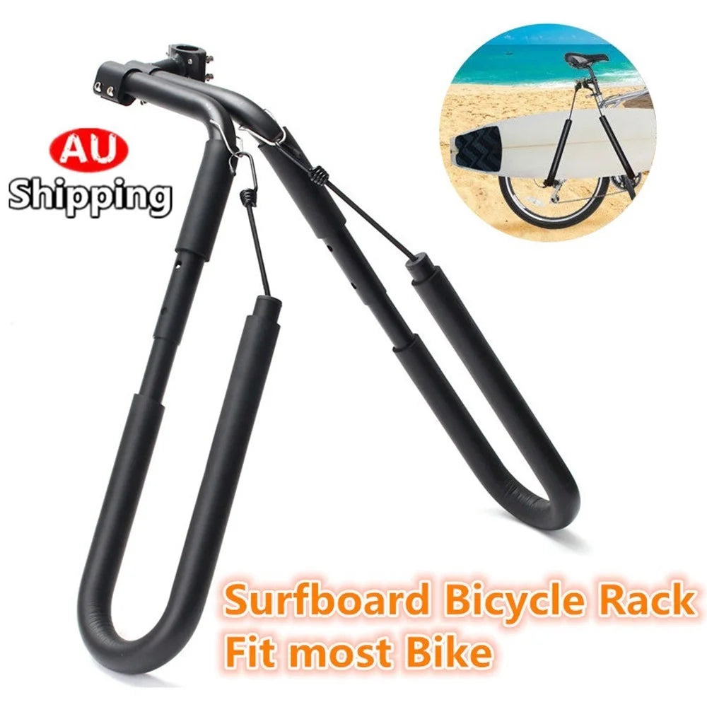 Surfboard Bicycle Carrier Rack Bike Adjustable Skimboard Kiteboard Holder - 4