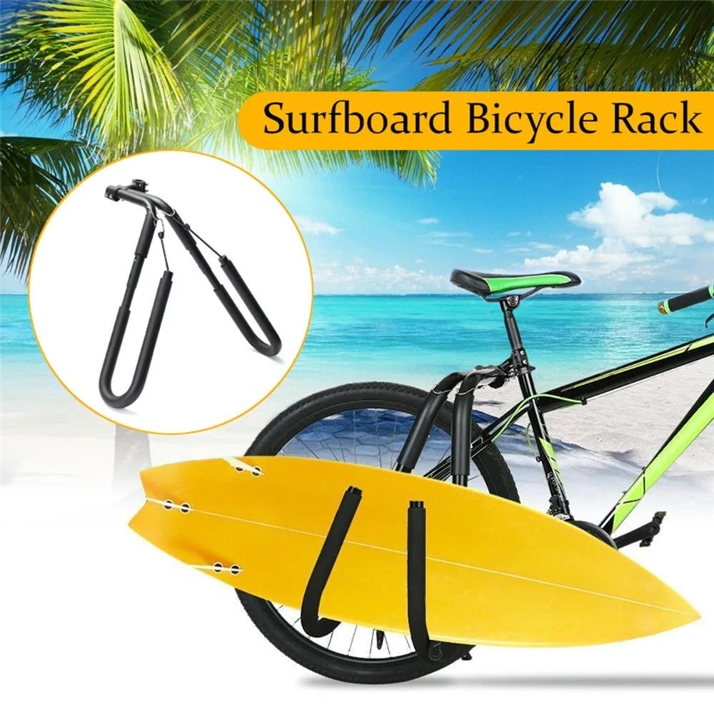 Surfboard Bicycle Carrier Rack Bike Adjustable Skimboard Kiteboard Holder - 5