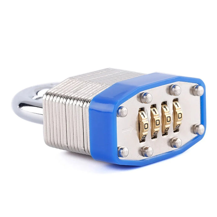 4-Digit Bottom Resettable Combination Padlock Anti-Theft Security Padlock for School Gym Storage Gate Cabinet - 2