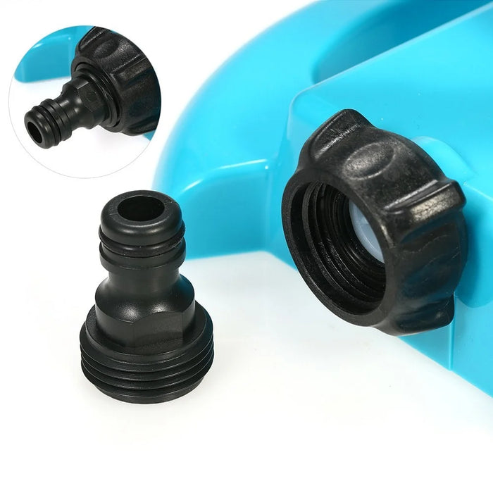 360° Rotating Automatic Lawn Watering Garden Sprinkler 3-Arm Sprayers Adjustable Irrigation System - 3
