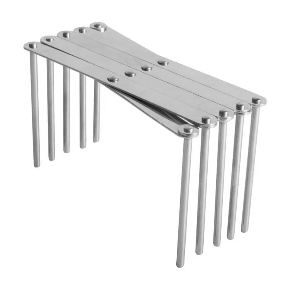 Kitchen Utensil Organizer Stainless Steel Pot Lid Plate Holder Rack Expandable 4 Sectional Adjustable with Sucker Hooks - 7