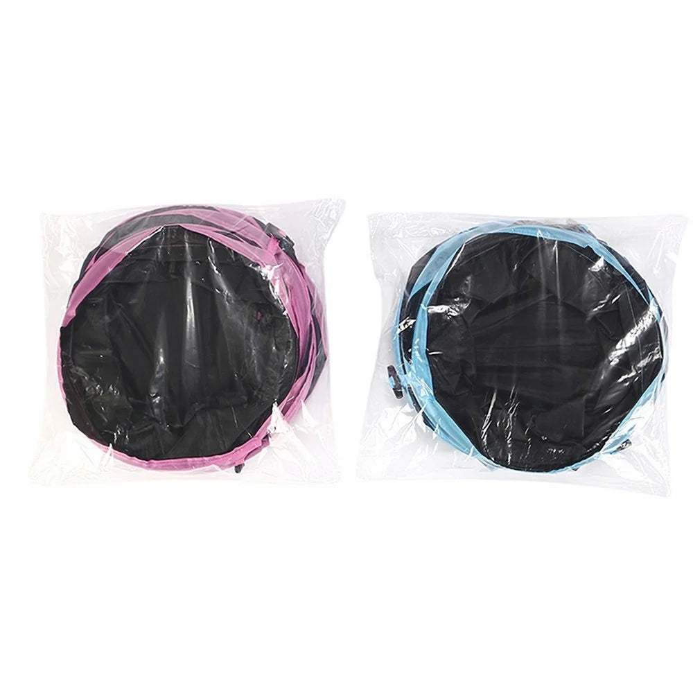 For Cats Dogs Rabbits Pets Home Indoor 3-way Play Collapsible Tunnel Toy - Blue - 5