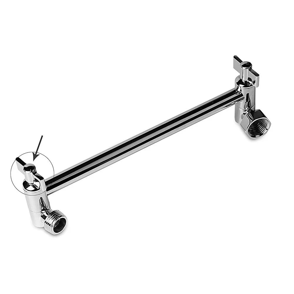 9-inch Round Rain Shower Head with Angle Adjustable Shower Head - 4