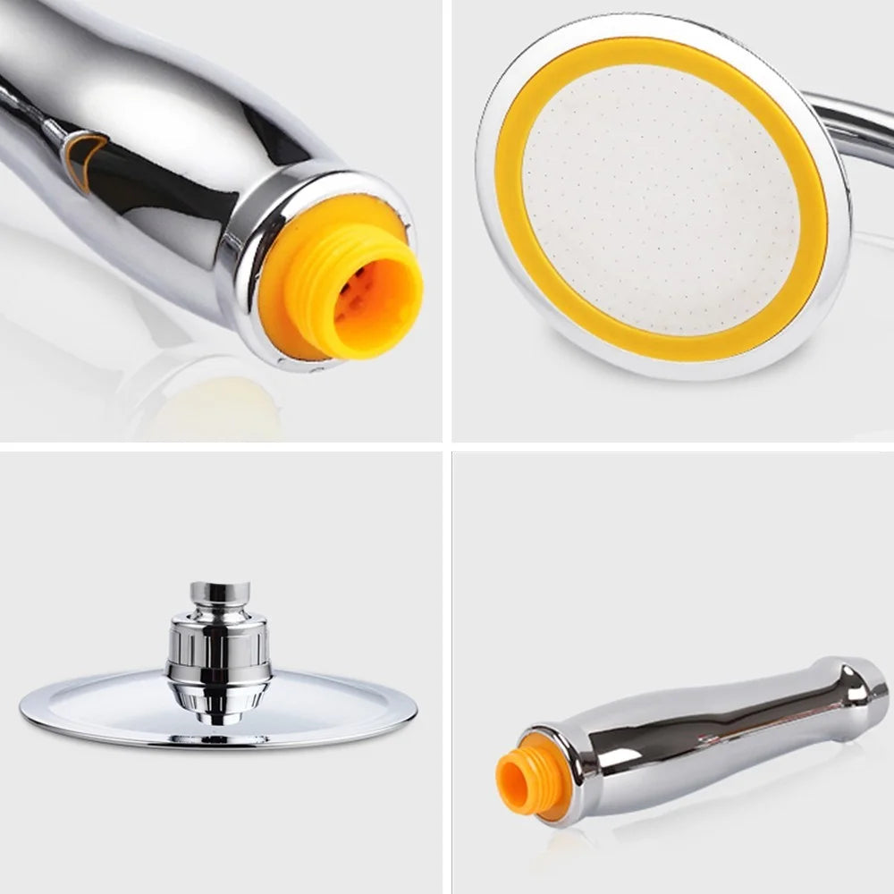 6-inch Rain 360°Rotatable Adjustable Bathroom Rain Spray  Bath Handheld Shower Head - 2