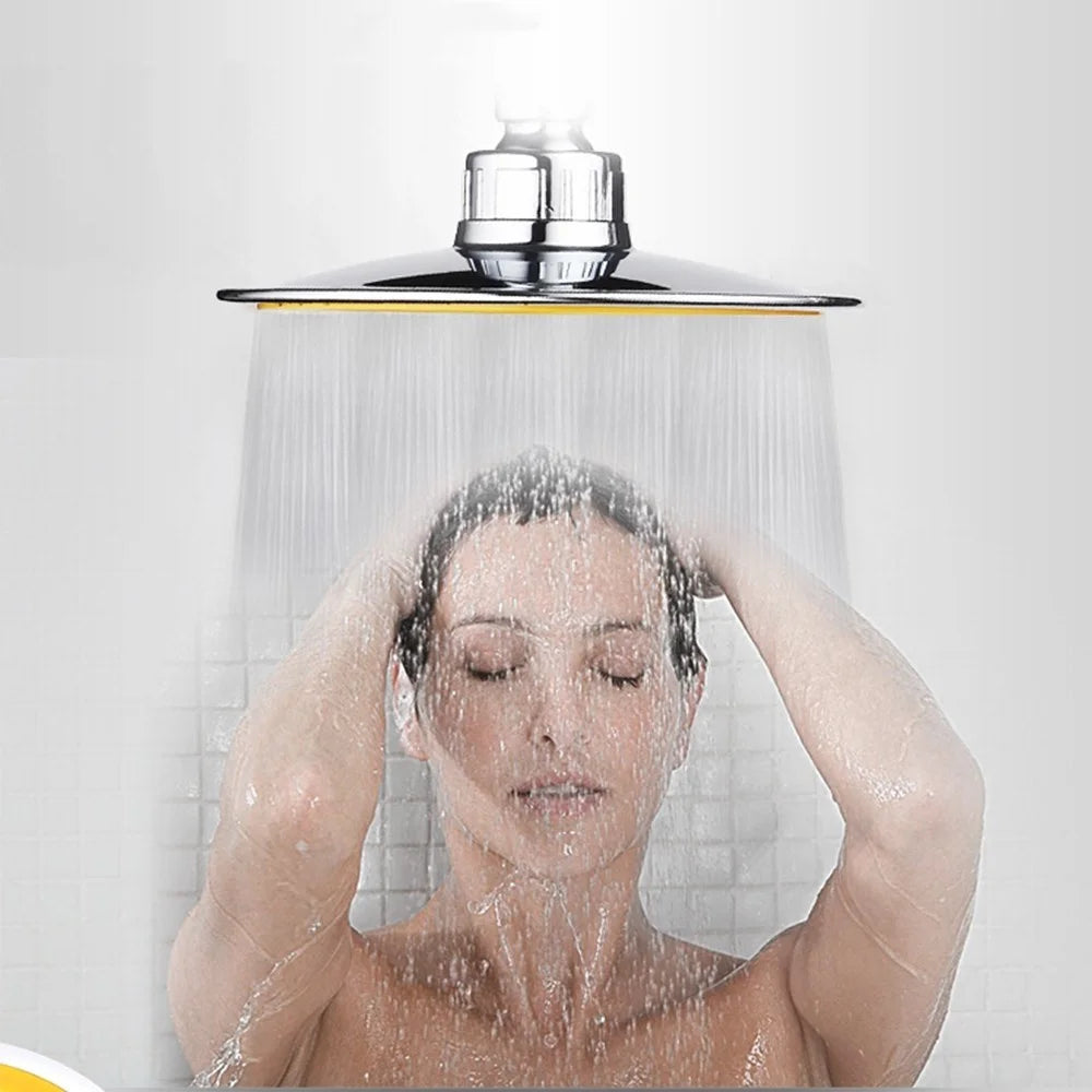 6-inch Rain 360°Rotatable Adjustable Bathroom Rain Spray  Bath Handheld Shower Head - 4
