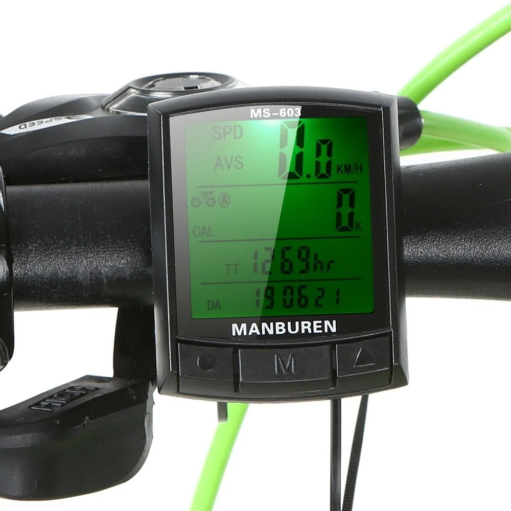 Accurate Bike Computer Bike Speedmeter Odometer MTB Road Bike Computer Stopwatch - Wireless - 4