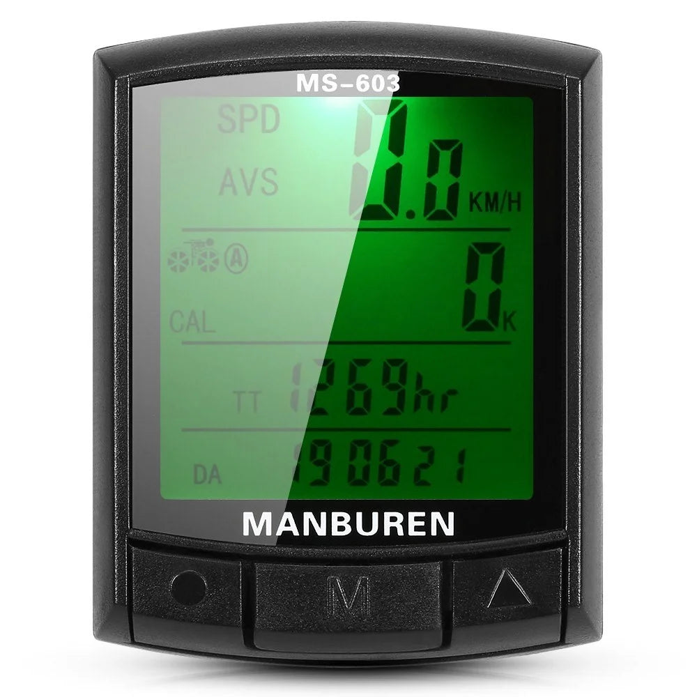 Accurate Bike Computer Bike Speedmeter Odometer MTB Road Bike Computer Stopwatch - Wireless - 6