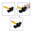Portable Universal Anti-Theft Car Auto Security Rotary Steering Wheel Lock Cross-Key Design Key - 3