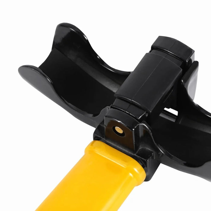 Portable Universal Anti-Theft Car Auto Security Rotary Steering Wheel Lock Cross-Key Design Key - 7