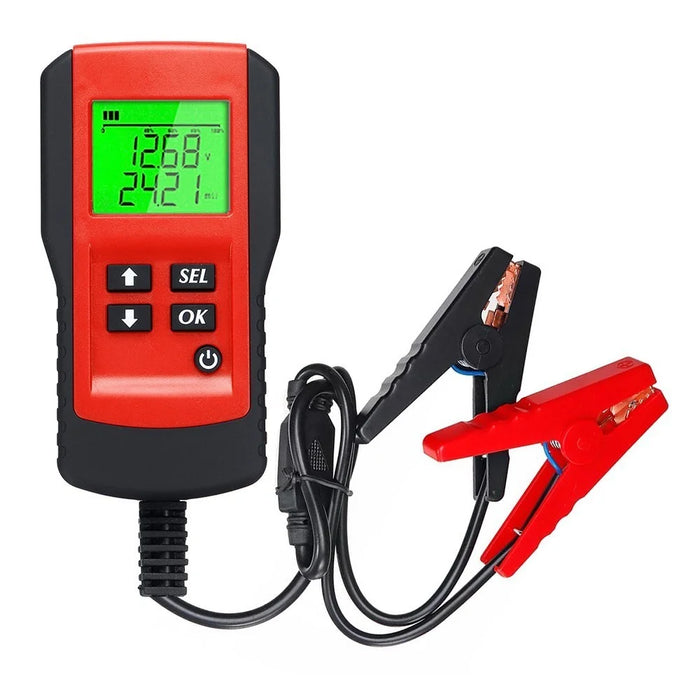 Battery Life Percentage Analyzer Voltage Resistance and Deep Cycle Battery Tester - Red - 6