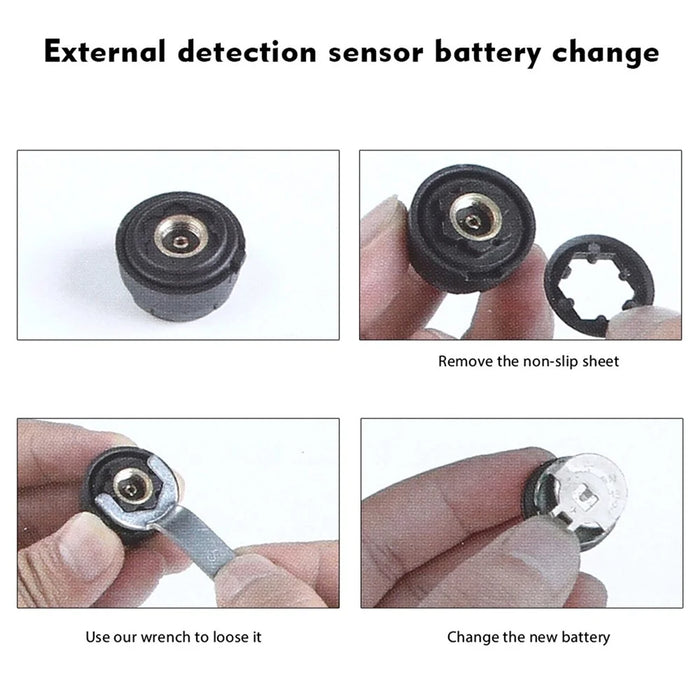 Solar TPMS Wireless Car Tire Pressure  Monitoring System with 4 External Sensors - 2