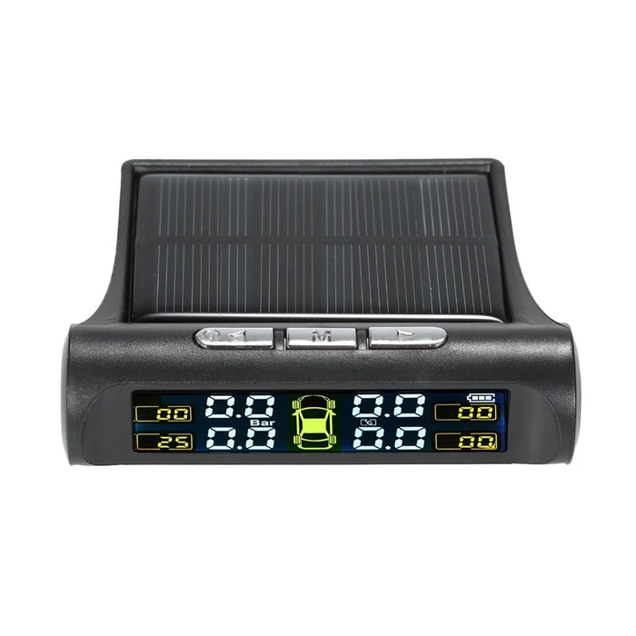 Solar TPMS Wireless Car Tire Pressure  Monitoring System with 4 External Sensors - 5