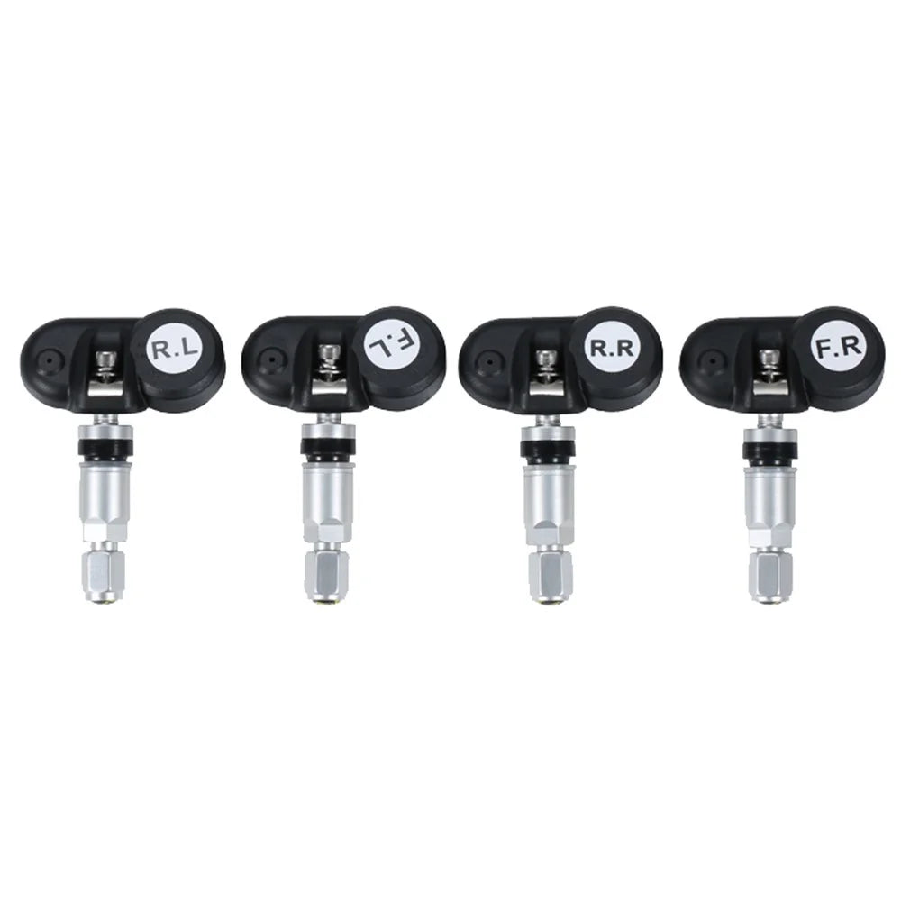 Car TPMS Tire Pressure Digital Solar Energy Monitoring System Auto Security Tire Pressure Alarm Systems LCD Display with 4 Internal Sensors - 2