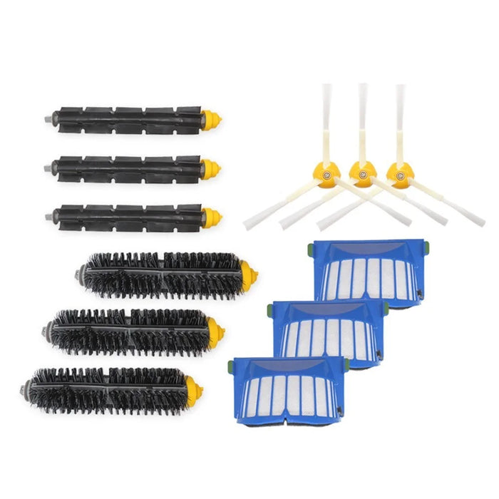 Vacuum Cleaner Replacement Part 3 Filter 3 Side Brush 3 Bristle Brush Accessory for iRobot Roomba 600 610 620 650 Series - 4