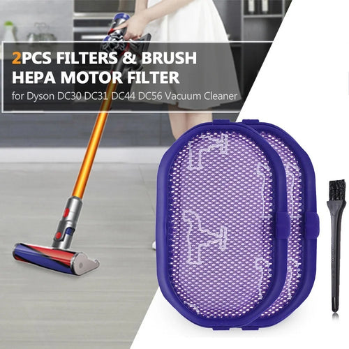 HEPA Motor Filter Replacement for Dyson DC30 DC31 DC44 DC56 Vacuum Cleaner - 2 Filters & 1 Brush - 1