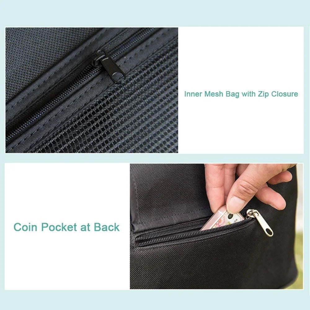 Baby Stroller Bag Organizer Bag Mama Carriage Buggy Pram Cart Basket Hook Backpack Stroller - Black - 6