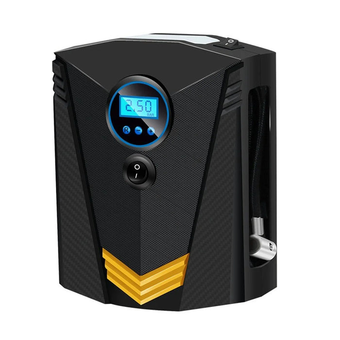 Portable Car Tire Inflator Air Compressor Auto Tire Pump with Emergency LED Lighting Function - 1