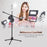 140cm / 4.6ft Adjustable Height Light Stand Aluminum Alloy Floor Tripod Stand Kit with Phone Holder Max Capacity 2kg for Live Streaming Video Shooting Photography - 6