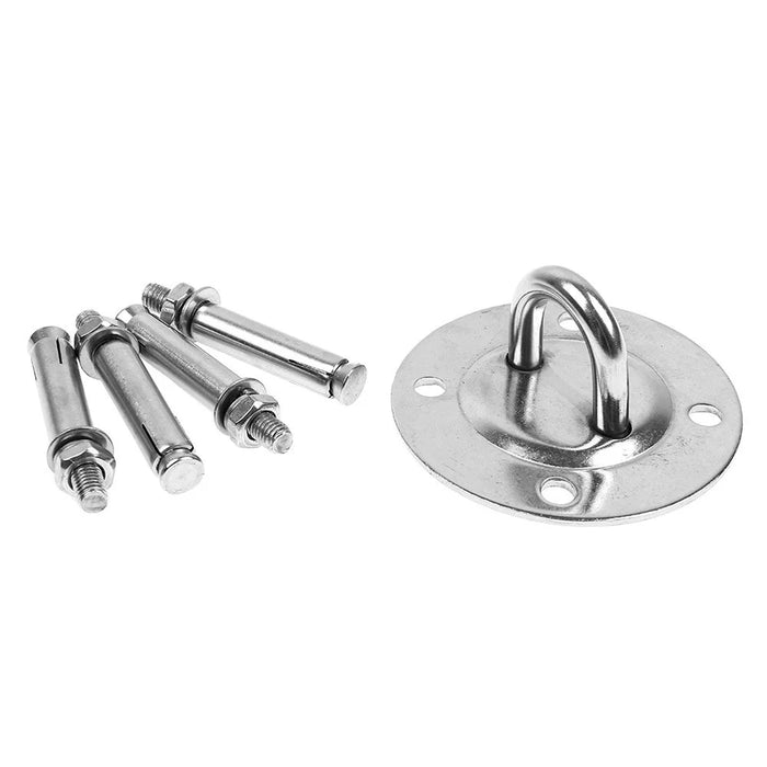 Hammock Sandbag Hanging Kit Anchor Point U-Shaped Hook Stainless Multi-Purpose Heavy Duty Fixed Disc for Swing - 5