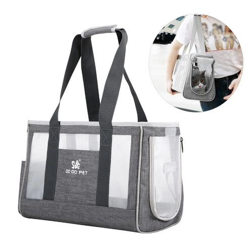 DODOPET Pet Carrier Portable Pet Cat Dog Pet Foldable Bag Up to 6KG for Travel Hiking Walking - Size: L - 1