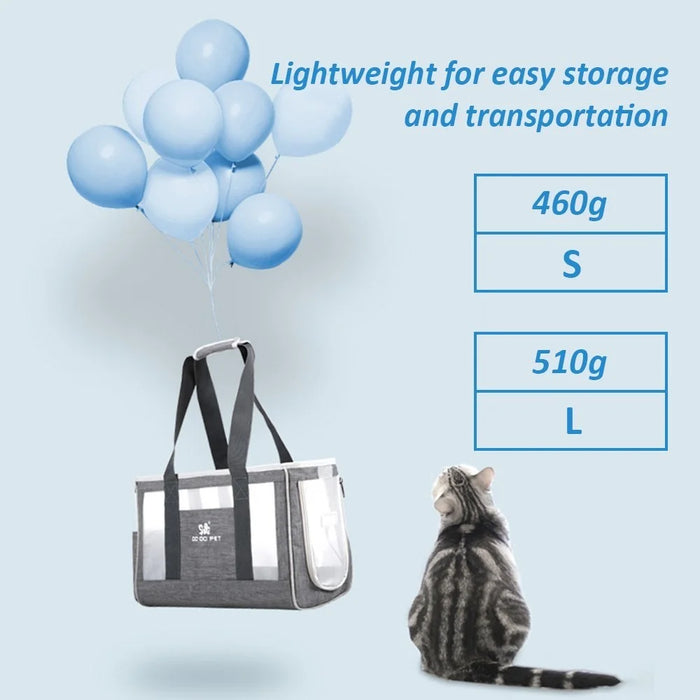 DODOPET Pet Carrier Portable Pet Cat Dog Pet Foldable Bag Up to 6KG for Travel Hiking Walking - Size: L - 7