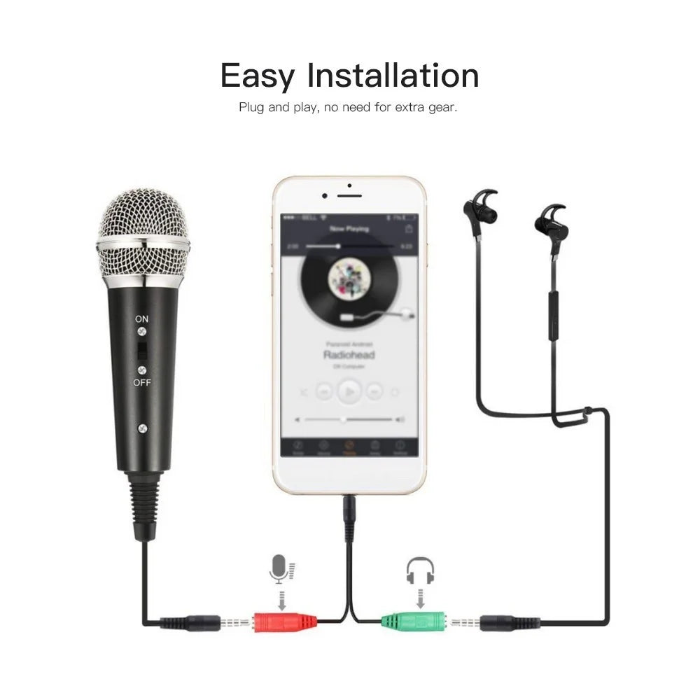 Video Microphone Kit with Mic Tripod Shock Mount Pop Filter Windshield Adapter Cable 3.5mm Plug - 7