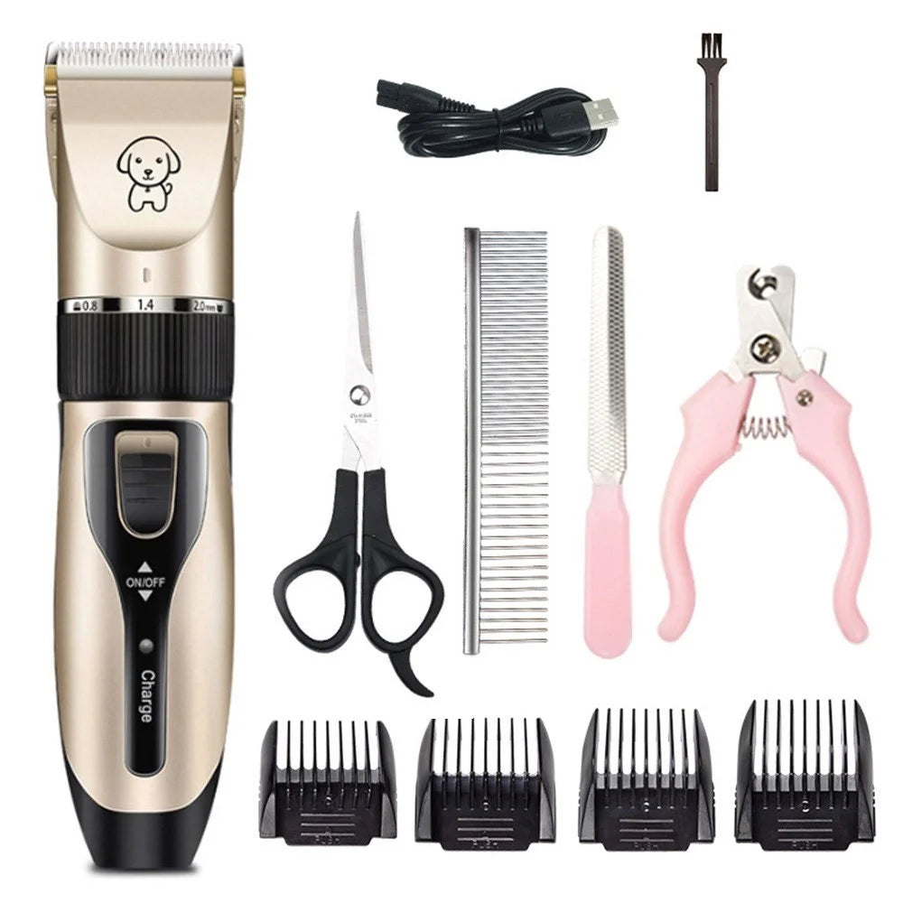 Pet Grooming Hair Clipper USB Rechargeable Shavers Hair Cutter Dog Cat Rabbit Hair Trimmer Cutter Baby Hair Clipper - Style B - 1