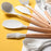 11PCS Silicone Cooking Utensil Set Non-stick Kitchen Utensils with Wooden Handle - 5