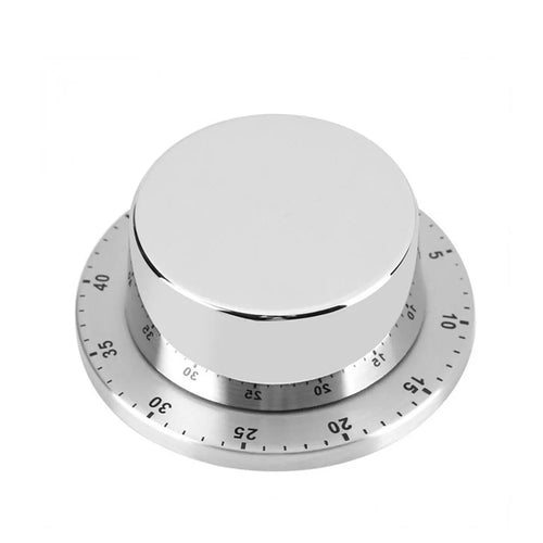 60MIN Stainless Steel Countdown Mechanical Magnetic Timer Quiet Counting For Cooking Baking Washing etc. - 1
