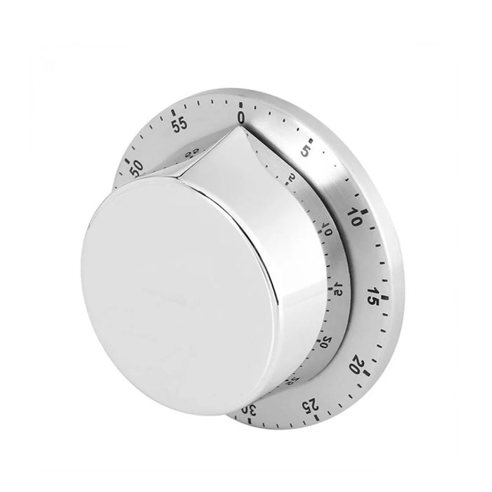60MIN Stainless Steel Countdown Mechanical Magnetic Timer Quiet Counting For Cooking Baking Washing etc. - 2