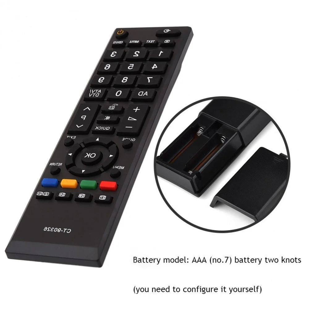 New Replacement Remote Control CT-90326 For TOSHIBA 3D SMART LED LCD TV 42RV635DB 40LV665DB 42AV635DB CT-90326 - 2