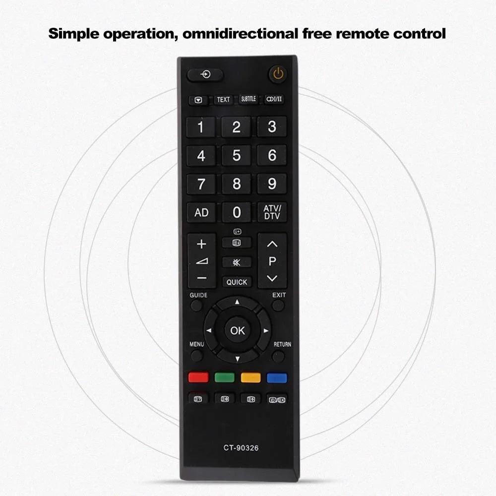 New Replacement Remote Control CT-90326 For TOSHIBA 3D SMART LED LCD TV 42RV635DB 40LV665DB 42AV635DB CT-90326 - 4