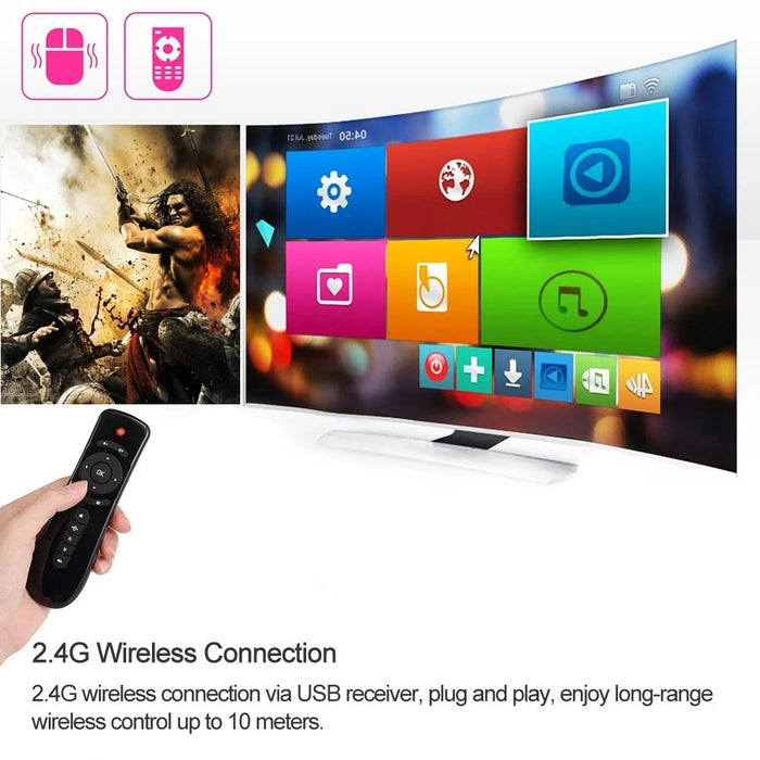 2.4GHz Fly Air Mouse Wireless Handheld Remote Control 6-axis Motion Stick USB Receiver Adapter - 5