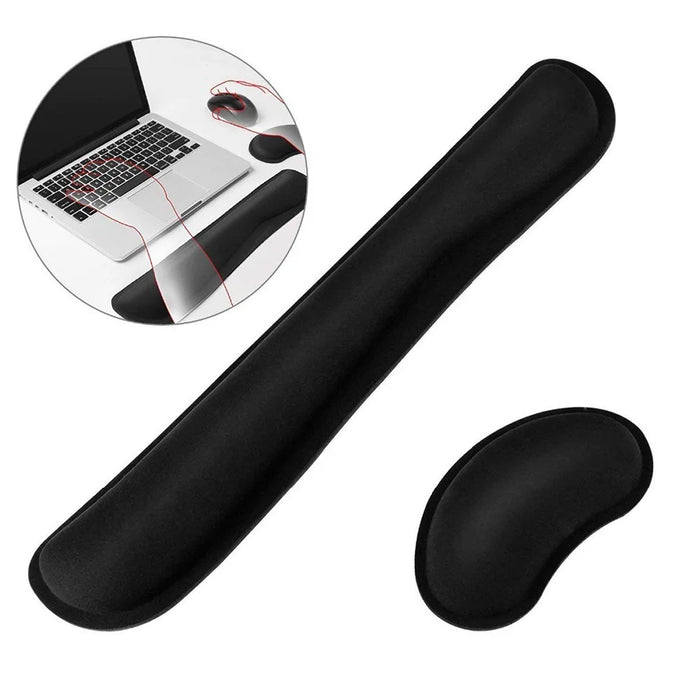 Wrist Rest Mouse Pad Keyboard Wrist Support Set Memory Foam Ergonomic Non-slip Office Gaming Mouse Support - 5