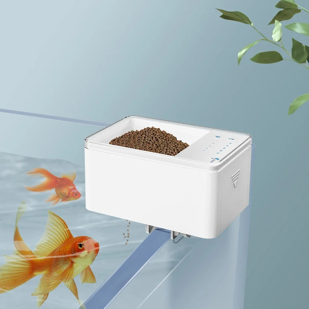Automatic Fish Feeder Smart Digital Fish Food Dispenser Timer Fish Feeder 70ml Battery Operated Auto Feeding for Fish Tanks and Aquariums - 1