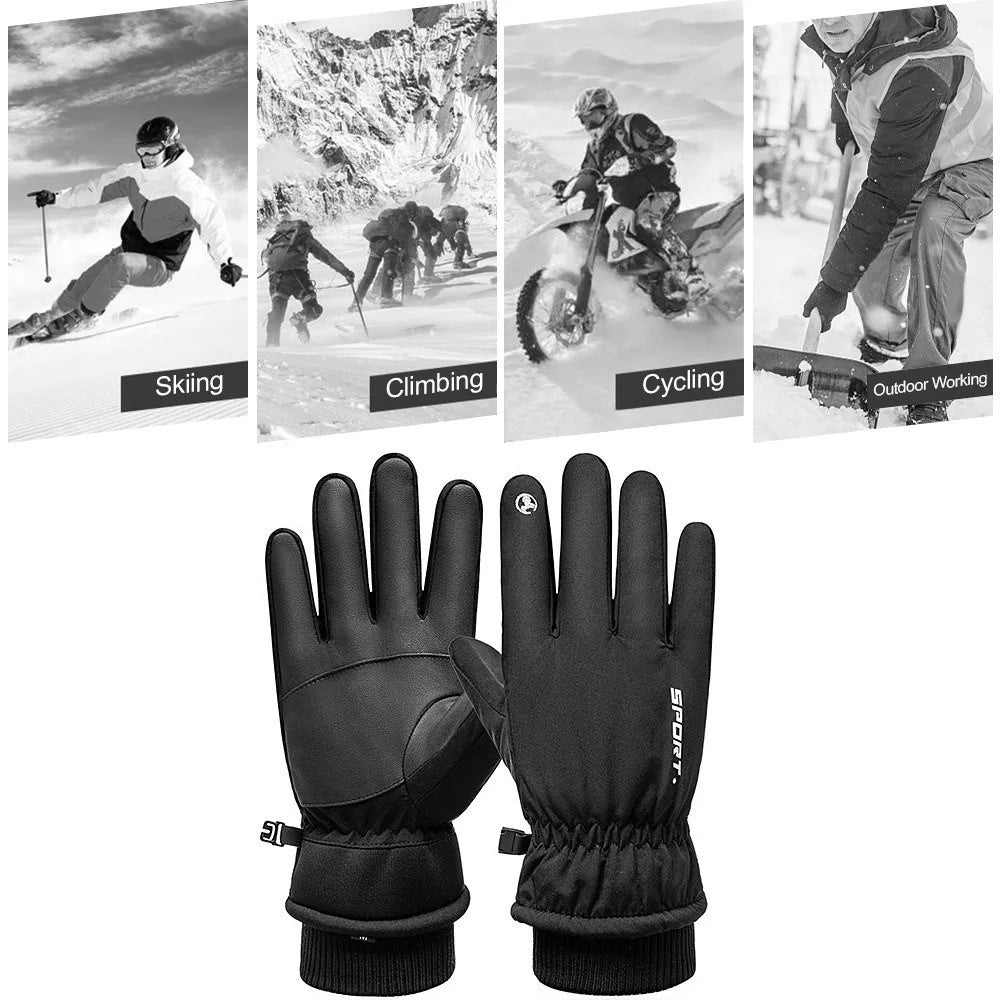 One Pair Warm Winter Gloves Snow Gloves for Men & Women - Size: L - 3